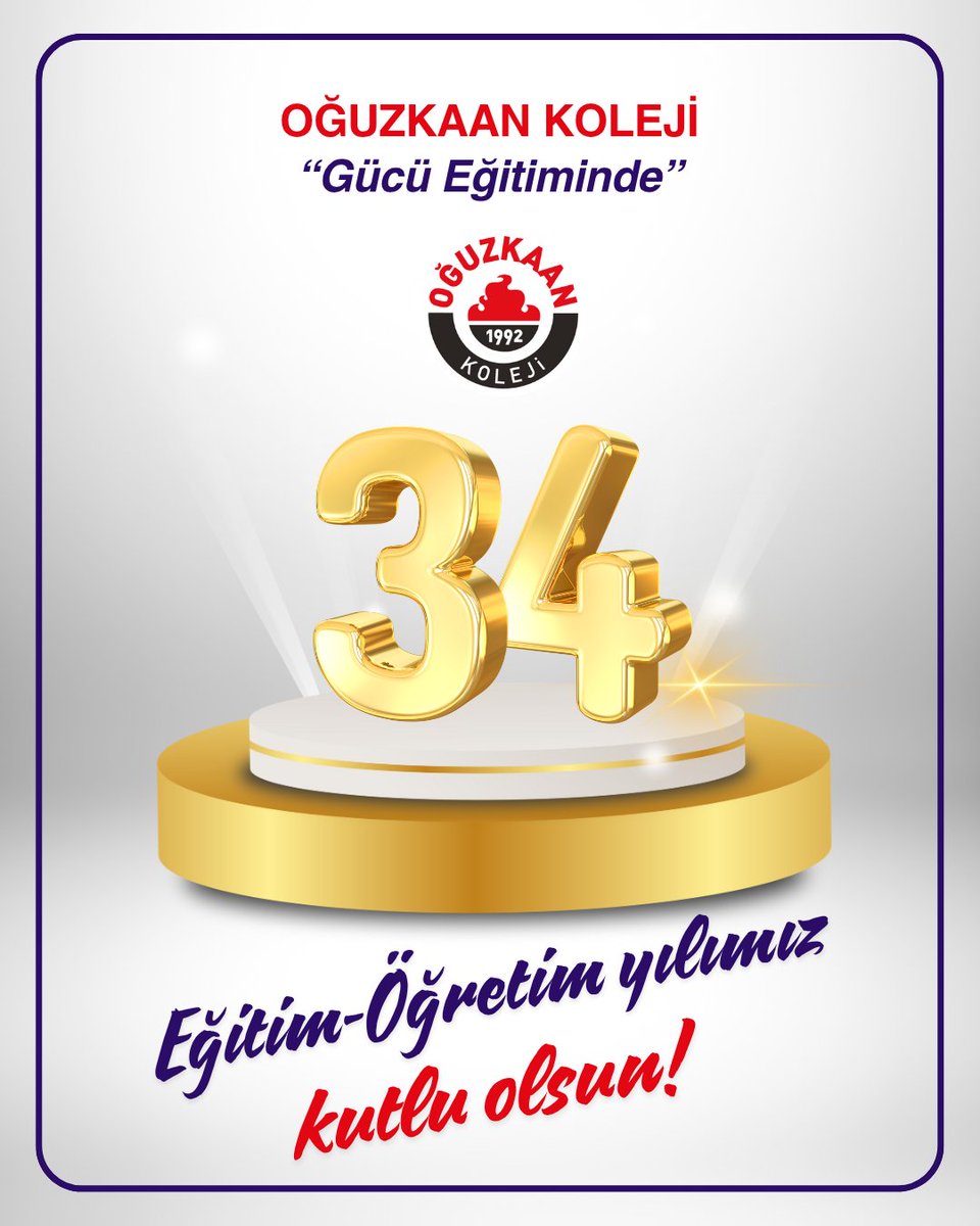 OguzkaanKoleji's tweet photo. Okulumuzun kuruluşunun 34. yılını gururla kutluyoruz!
Atatürk ilke ve inkılapları ışığında, geçmişin değerlerini yaşatarak öğrencilerimizin geleceğe güvenle bakmasını sağlayan çağdaş ve aydınlık bir eğitim vizyonuyla yolumuza devam ediyoruz..⭐️
#eğitimde34yılımız #Gücüeğitiminde https://t.co/yzLfvM05kw