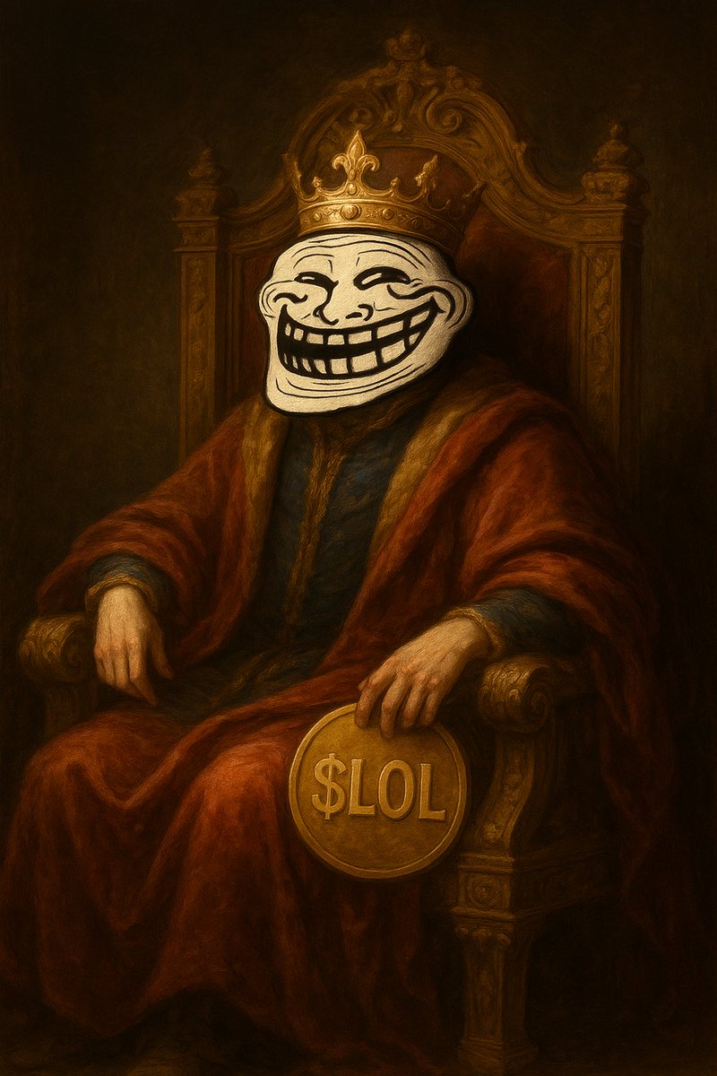 icee_x11's tweet image. Troll Guy may rule the throne… but he holds $LOL