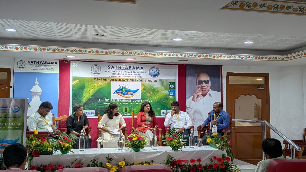 Nehru Prabakaran (@nehrutp) on Twitter photo An insightful panel discussion on "#Seagrass conservation challenges in India". Thank you @SathybamaSIST <a href="/Prakash_caridea/">Mission Shrimpossible!</a> <a href="/AmitKumar_ak14/">Amit Kumar</a> An insightful panel discussion on "#Seagrass conservation challenges in India". Thank you @SathybamaSIST <a href="/Prakash_caridea/">Mission Shrimpossible!</a> <a href="/AmitKumar_ak14/">Amit Kumar</a>