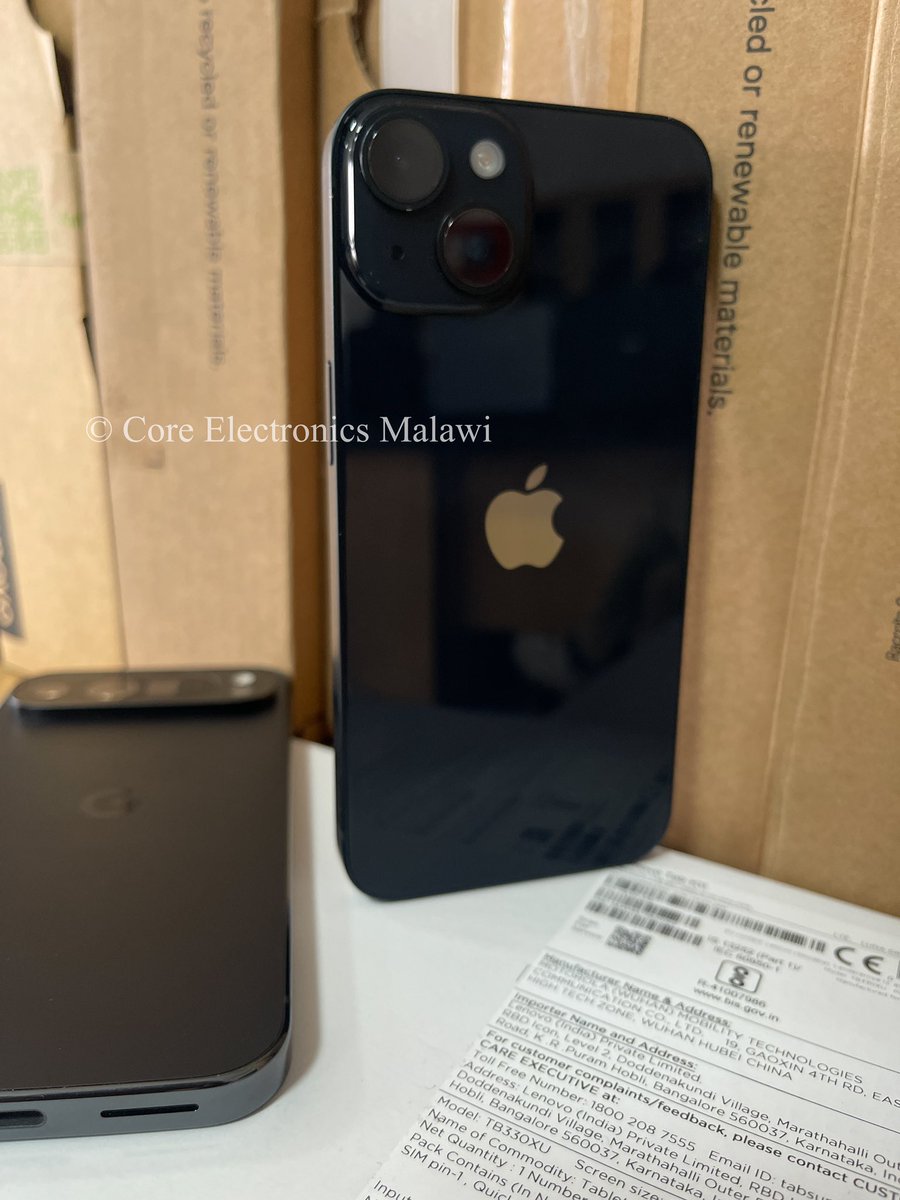 CoreMalawi's tweet image. Powered by the A15 Bionic chip , Apple iPhone 14 | 6GB RAM | 128GB storage | 97% BH | 6.1” Super Retina XDR OLED, HDR10, Dolby Vision Display | 3279mAh Battery | Dual Camera 12MP | Face ID | Going at K1, 785,000.00 | Contact: ￼0995 47 01 74
#coreelectronicsmalawi #iphone4
