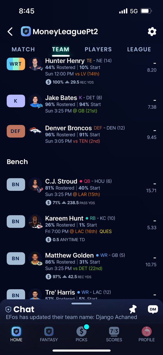 Samagrows's tweet image. Did I cook this fantasy draft ? #nflfantasy