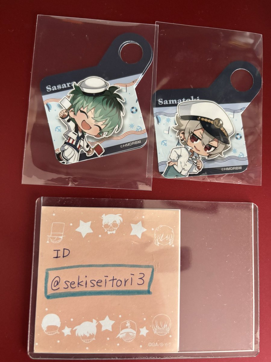 [交換]ヒプノシスマイク ヒプマイ スイーツパラダイス スイパラ 江ノ島 海の家 マリン ストロータグ

譲】左馬刻 簓

求】タグ:空却&gt;銃兎(各1)

＊タグはマリン希望