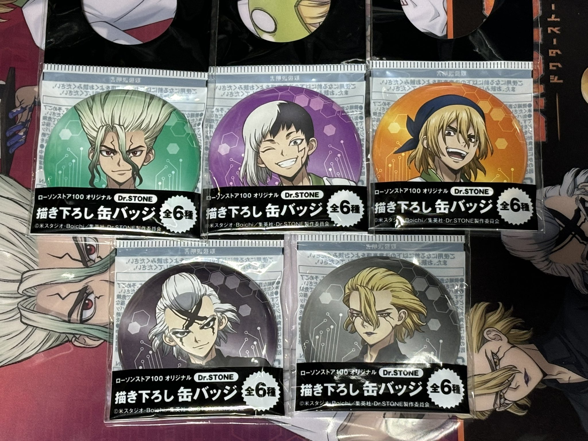 Dr.STONE ドクスト ローソン100 缶バッジ スタンリー Dr.STONE ドクターストーン ローソン100 缶バッジ スタンリー
