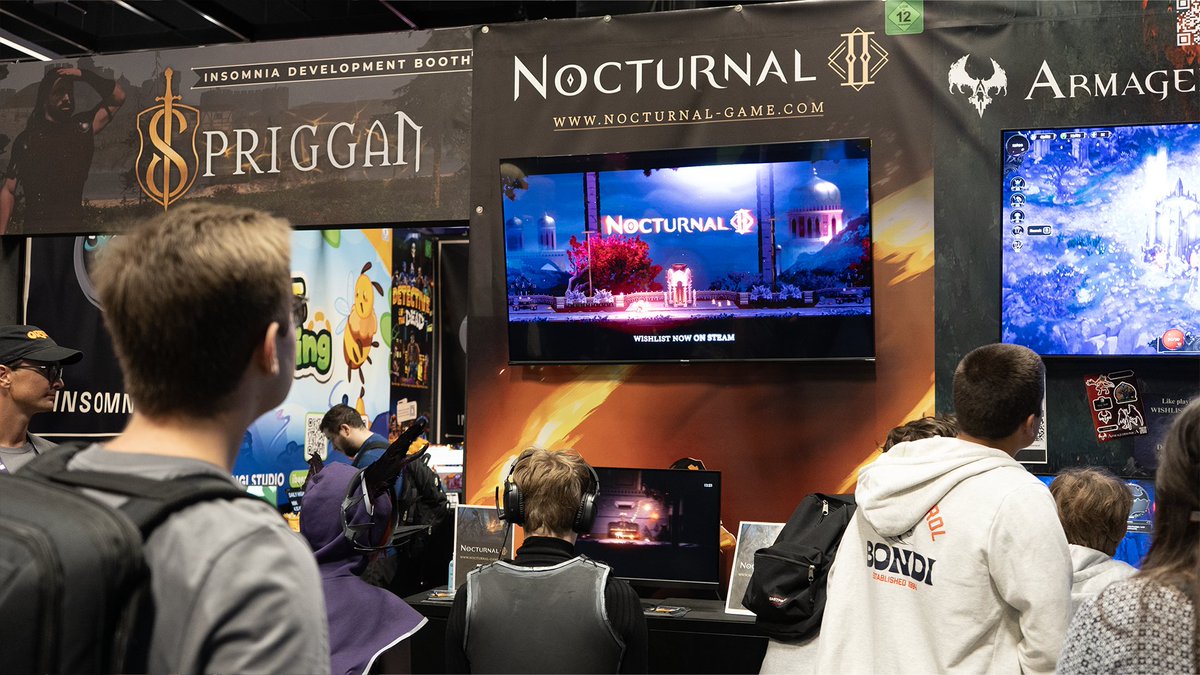 Swing by and try our demo of Nocturnal 2 in Hall 10.2 - D023!

#Gamescom2025 #indiegame #gamedev