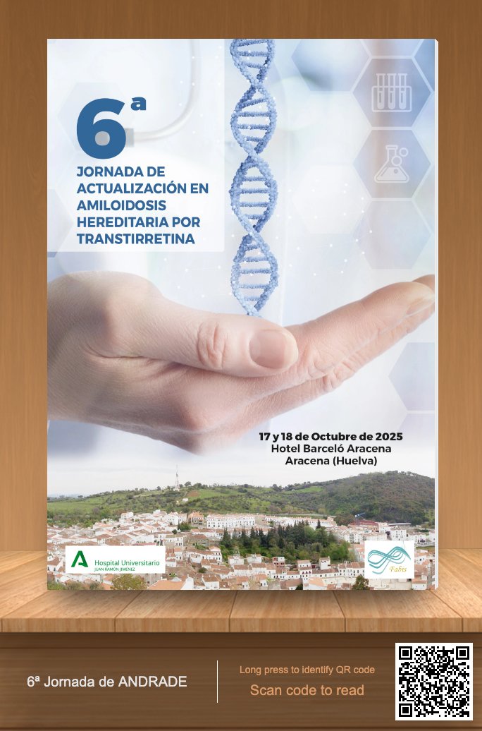📅 Los días 17 y 18 de octubre de 2025 tendrá lugar en el Hotel Barceló Aracena, en Aracena (Huelva) la 6ª Jornada de Actualización en Amiloidosis Hereditaria por Transtirretina (A-ATTRv).

Este encuentro, organizado por la Fundación Andaluza Beturia para la Investigación en