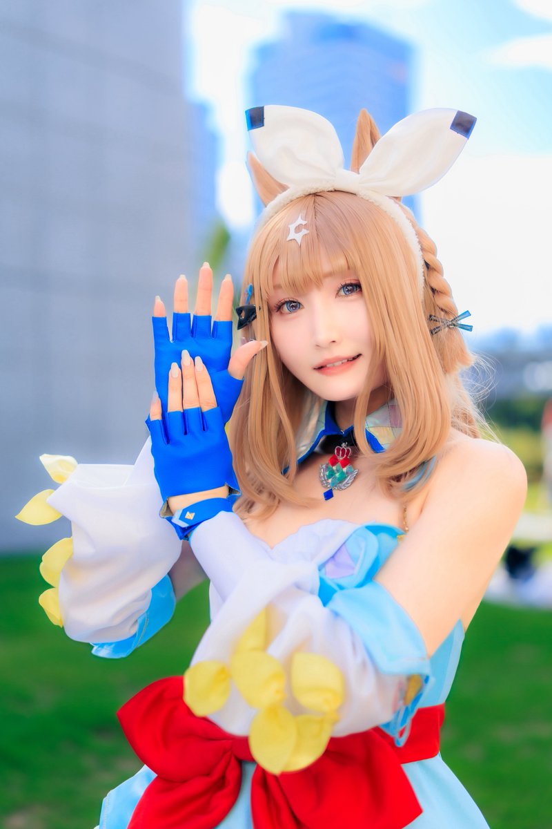 海琴🪼 (@mikoto0w0b) on Twitter photo COS ウマ娘 アーモンドアイ
9冠女王👑🥒
👗<a href="/KiaCreate/">kia(ひとり)</a> 
P <a href="/sisc/">zizi</a> 
 #C106_cos  #c106_コスプレ COS ウマ娘 アーモンドアイ
9冠女王👑🥒
👗<a href="/KiaCreate/">kia(ひとり)</a> 
P <a href="/sisc/">zizi</a> 
 #C106_cos  #c106_コスプレ