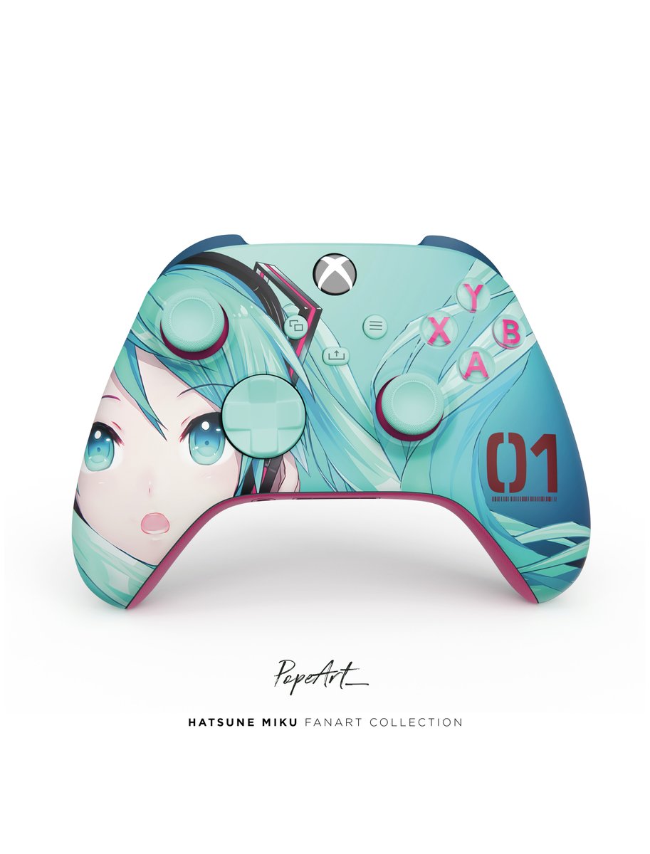 POPeART_'s tweet image. few more #anime #fanart #controller #xbox #HatsuneMiku
