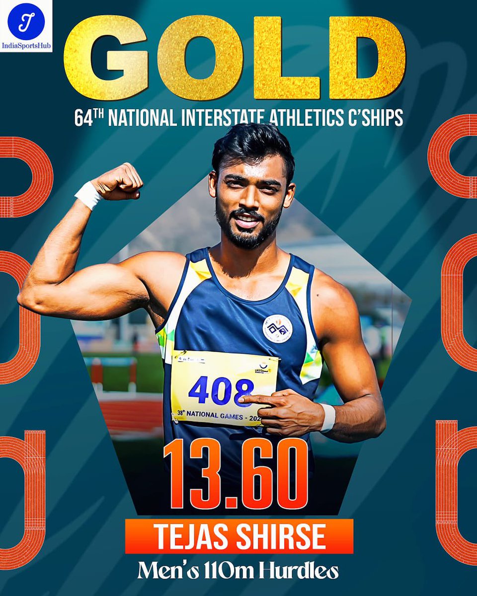 IndiaSportsHub's tweet image. Tejas Shirse Wins InterState Gold | 13.60

#InterState Chennai