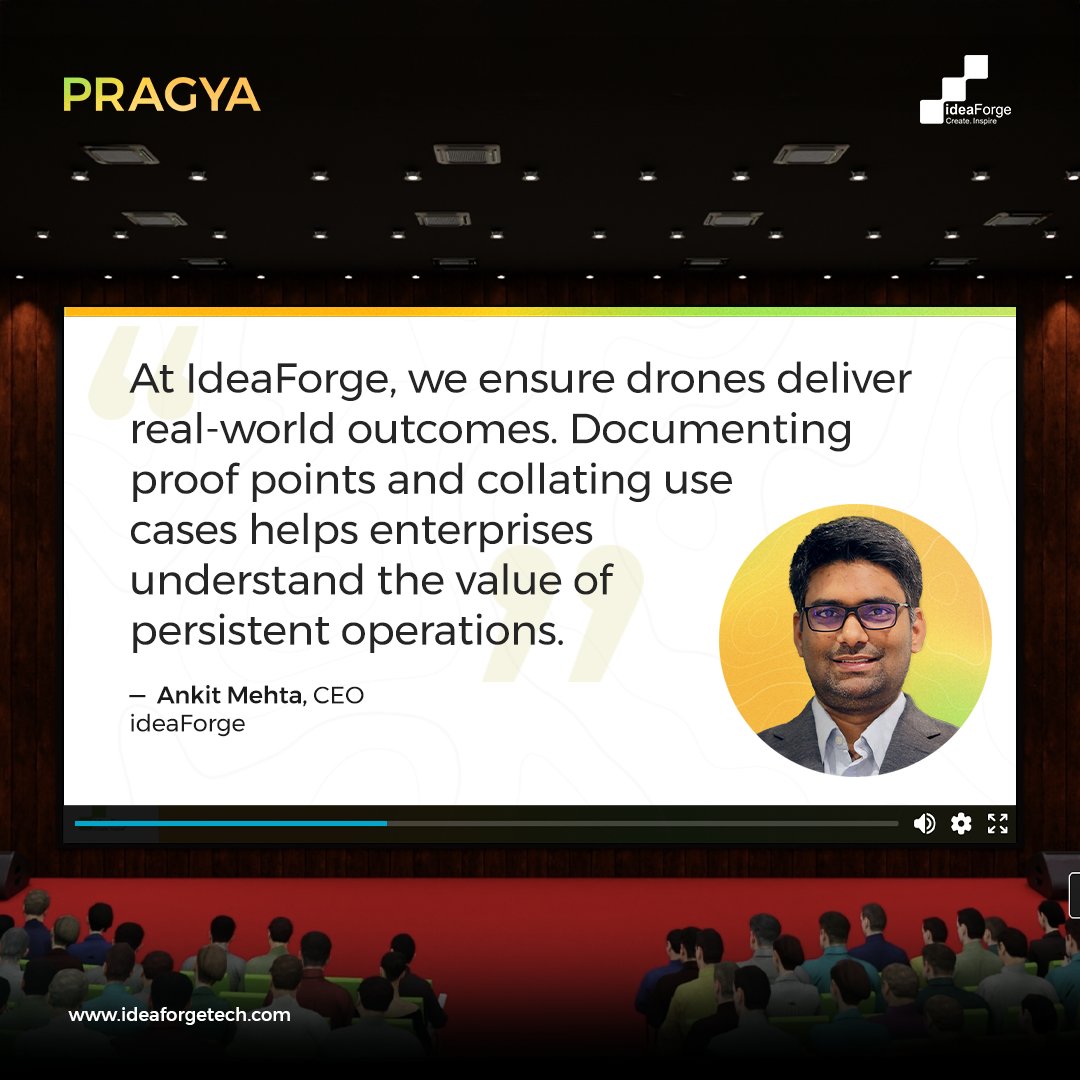ideaForge Technology Limited (@ideaforge_tech) on Twitter photo Highlight from PRAGYA 2025: Fireside Chat - Large-Scale Adoption of Drones Across Enterprises
Our CEO <a href="/ankit_ideaForge/">Ankit Mehta</a>, moderated the discussion with <a href="/KLalitesh/">Lalitesh Katragadda</a>, Founder of <a href="/Indihood_/">Indihood</a> and Creator of Google Map Maker, Smit Shah (<a href="/BlameItOnSmit/">Smit Shah 🚀</a>), President of the <a href="/dronefed/">Drone Federation India (DFI)</a>.
Dr. Highlight from PRAGYA 2025: Fireside Chat - Large-Scale Adoption of Drones Across Enterprises
Our CEO <a href="/ankit_ideaForge/">Ankit Mehta</a>, moderated the discussion with <a href="/KLalitesh/">Lalitesh Katragadda</a>, Founder of <a href="/Indihood_/">Indihood</a> and Creator of Google Map Maker, Smit Shah (<a href="/BlameItOnSmit/">Smit Shah 🚀</a>), President of the <a href="/dronefed/">Drone Federation India (DFI)</a>.
Dr.