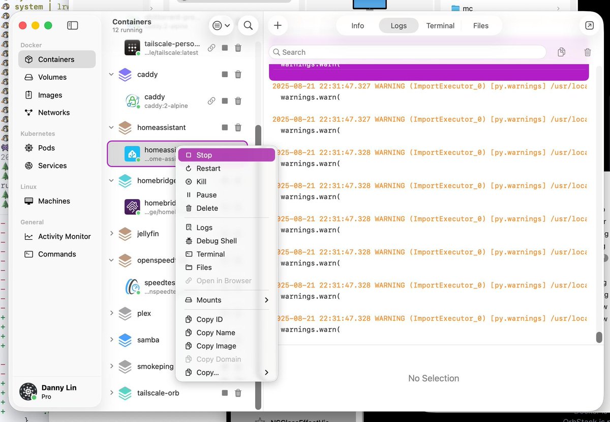 liquid glass orbstack 😋