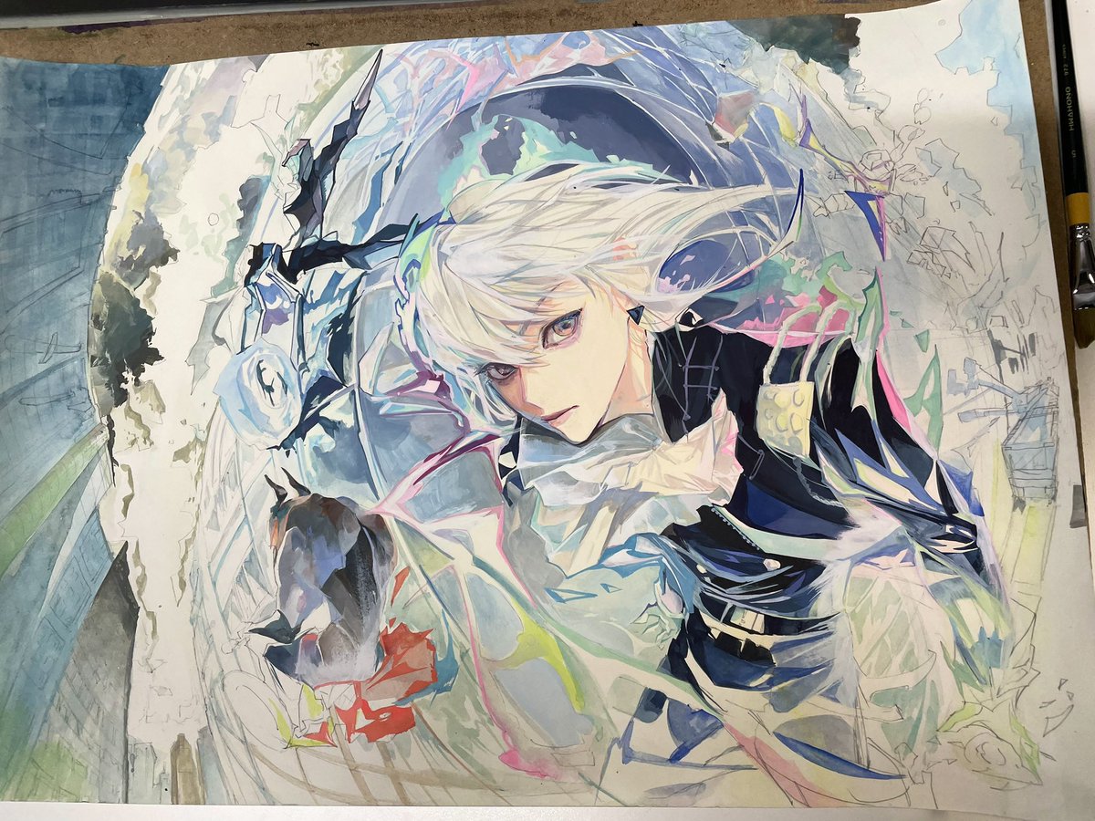 걍 아무생각 없이 이런 투시도 있겠지 싶어서
그린게 6점이엿다니…