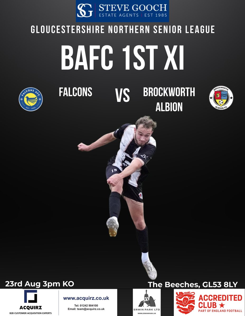 Brockworth Albion FC (@brockalbion) on Twitter photo Tomorrow:
1st XI travel away to <a href="/Falcons1989/">Falcons AFC</a>, looking to build on last weeks performance.
🦡⚫️⚪️ Tomorrow:
1st XI travel away to <a href="/Falcons1989/">Falcons AFC</a>, looking to build on last weeks performance.
🦡⚫️⚪️