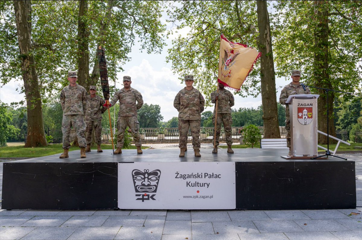 U.S. Army Europe and Africa recently conducted a Transfer of Authority Ceremony with the Georgia Army National Guard's 110th Combat Sustainment Support Battalion transferring authority to the Illinois Army National Guard's 232nd Combat Sustainment Support Battalion.