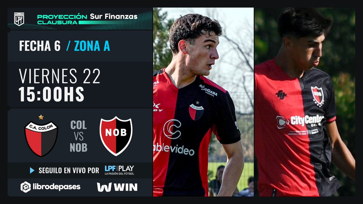 LPFPlay's tweet image. Mirá el final de la #Fecha6 del #TorneoProyección @surfinanzas Clausura 🏆por @LPFPlay! 

🏟️ @ColonOficial 🆚 @Newells 

📲 @LPFPlay 
💻 lpfplay.com - La Pasión del Fútbol