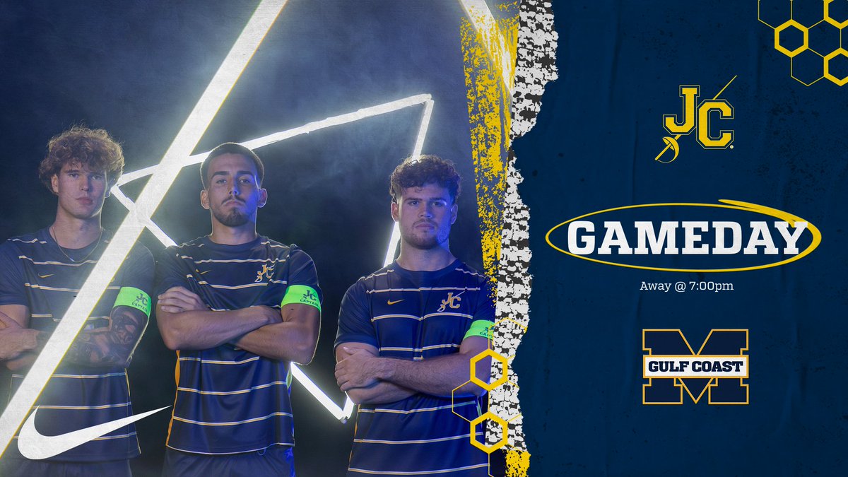 It's GAMEDAY! Our Johnson County CC Men's Soccer team takes on the Mississippi Gulf Coast CC Bulldogs away at 7:00pm. Let's bring home the victory, Cavaliers! #GoCavs #JcccMsoc #LocalTalent #PathwayToTheNextLevel