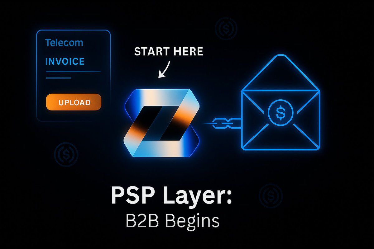 The PSP Layer – Where B2B Payments Begin

1. Zeebu’s PSP Layer kicks off B2B payments. Telecoms upload invoices, and <a href="/zeebuofficial/">Zeebu</a> transforms them into smart contract-ready payments

Choose your stablecoin (e.g. USDC) and even chain for settlement.

ZeFi style invoicing!🙂‍↔️🧵