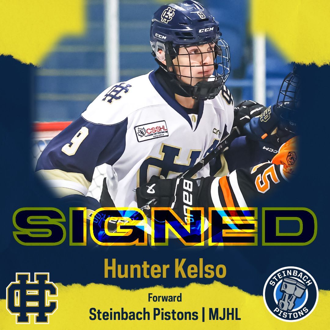 Calgary International Hockey Academy (@chacalgary) on Twitter photo CIHA has another player advancing to the next level! F Hunter Kelso has signed with the <a href="/MJHLPistons/">Steinbach Pistons</a> of the #MJHL after graduating from the #CSSHL this past spring; join us in wishing Hunter best of luck as he begins the next stage of his career! Congrats, Hunter! #earnednotgiven CIHA has another player advancing to the next level! F Hunter Kelso has signed with the <a href="/MJHLPistons/">Steinbach Pistons</a> of the #MJHL after graduating from the #CSSHL this past spring; join us in wishing Hunter best of luck as he begins the next stage of his career! Congrats, Hunter! #earnednotgiven