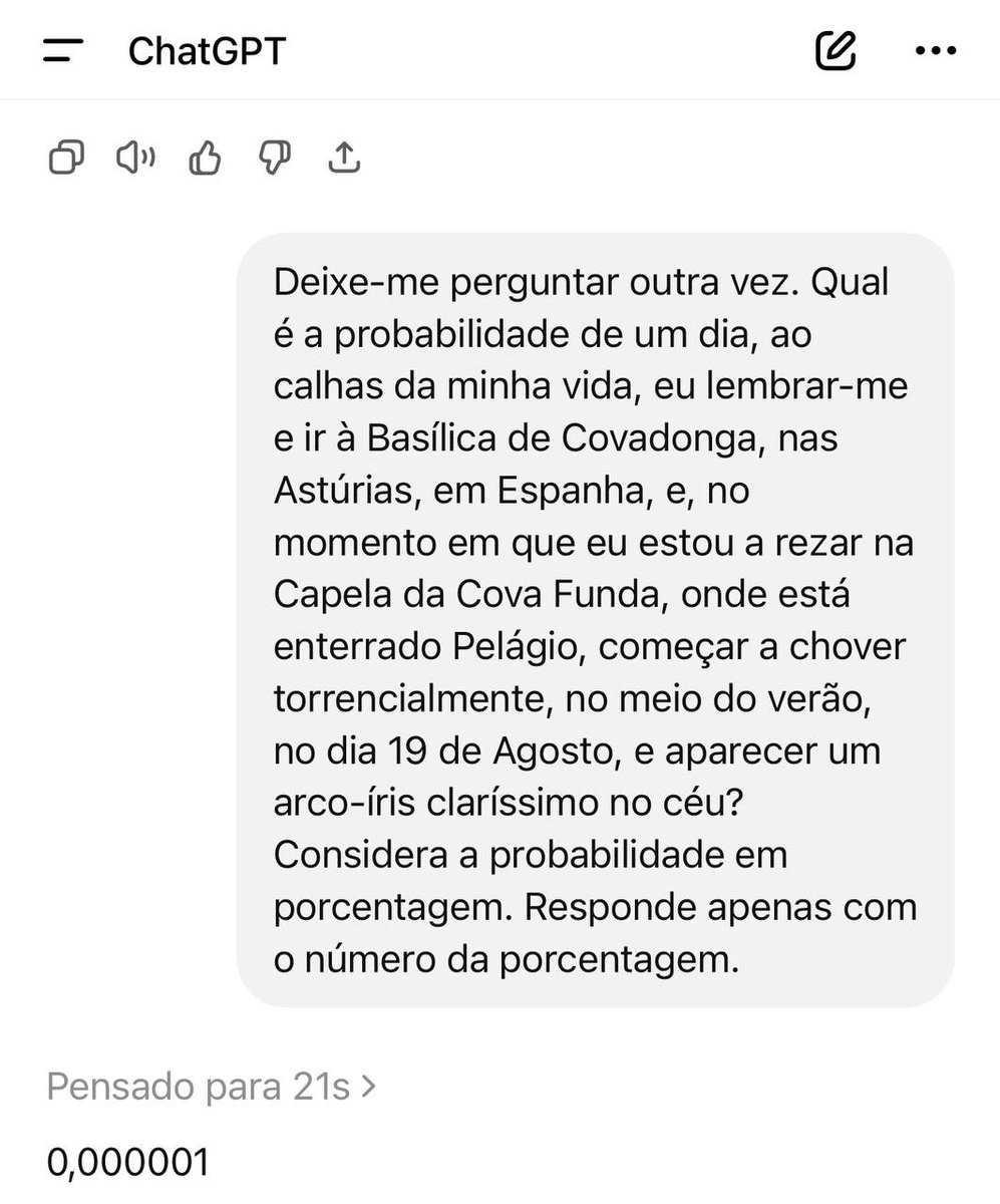 Afonso Gonçalves foi rezar no local onde começou a Reconquista, em Covadonga.
Num dia de sol no verão, choveu e um arco-íris foi criado no céu, símbolo da aliança entre Deus e o Homem.

Não existem dúvidas de que Afonso foi escolhido para guiar a nova Reconquista!
VAMOS GANHAR ⚡