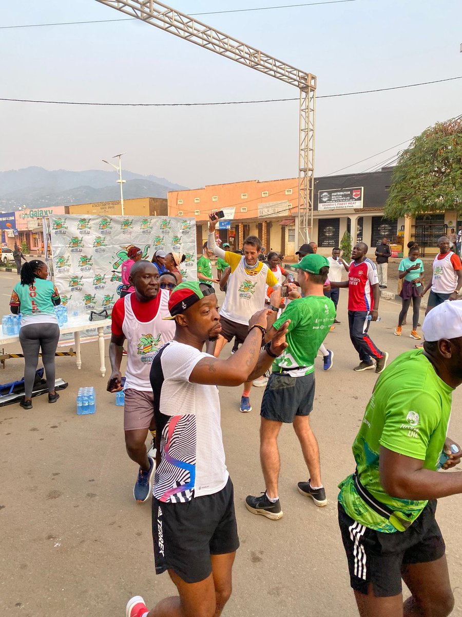 We kicked off the weekend with a fun shakeout run! Energy is building for the #TuskerLiteRwenzoriMarathon. The mountains are ready, the runners are ready—only you missing!