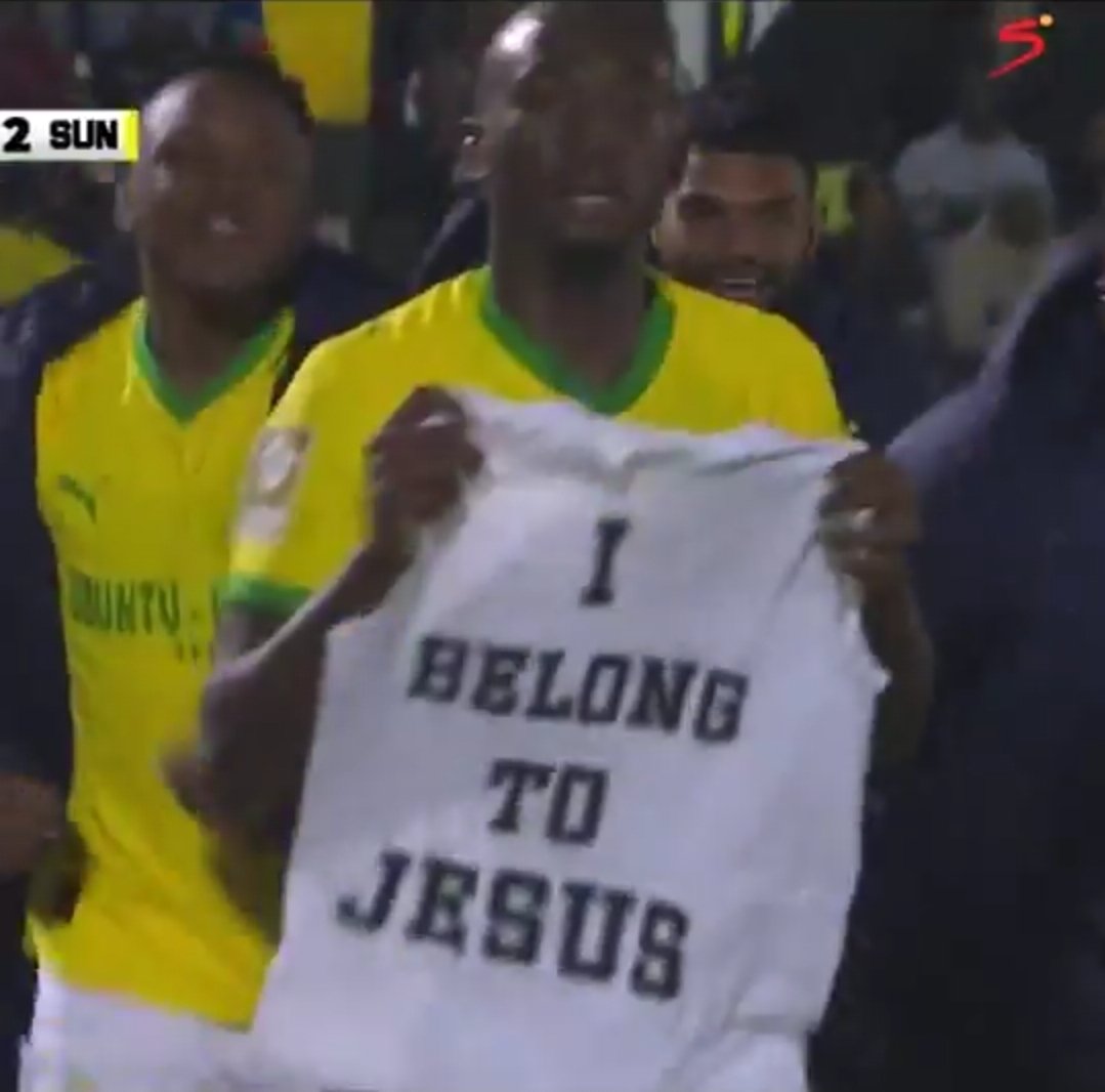Shalulile Message To Sundowns?

"I Belong To Jesus"