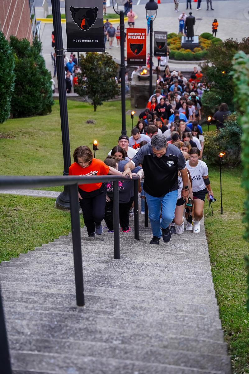 Lace up, Bears. 🧡 🖤 The Climb starts tonight at 8 PM!