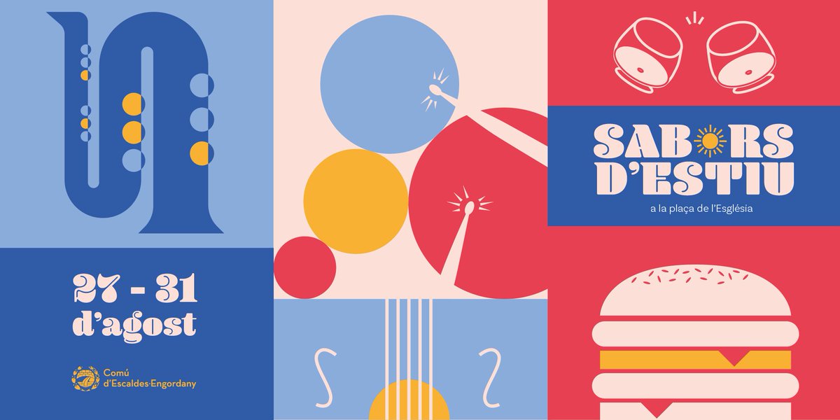 🎉 Sabors d’Estiu torna a la plaça de l’Església!

🎶 Del 27 al 31 d’agost, la zona històrica d’#EscaldesEngordany s’omplirà de música en directe , tallers artesanals, gastronomia de proximitat  i un mercat ple d’encant

Tota la programació a 👇 
buff.ly/yjNU0YE