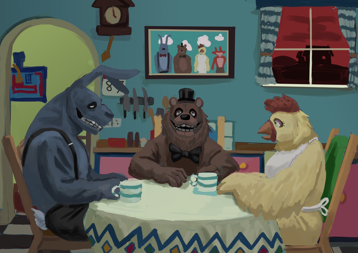 my dhmis fnaf crossover