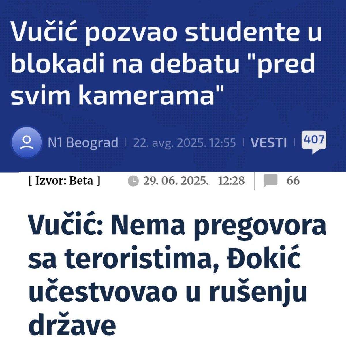 Amfetaminolohije (@amfetaminolohie) on Twitter photo Sine moj, <a href="/avucic/">Александар Вучић</a>, red bi bio da se prvo dogovorite sami sa sobom pred svim kamerama. 🙏 Sine moj, <a href="/avucic/">Александар Вучић</a>, red bi bio da se prvo dogovorite sami sa sobom pred svim kamerama. 🙏
