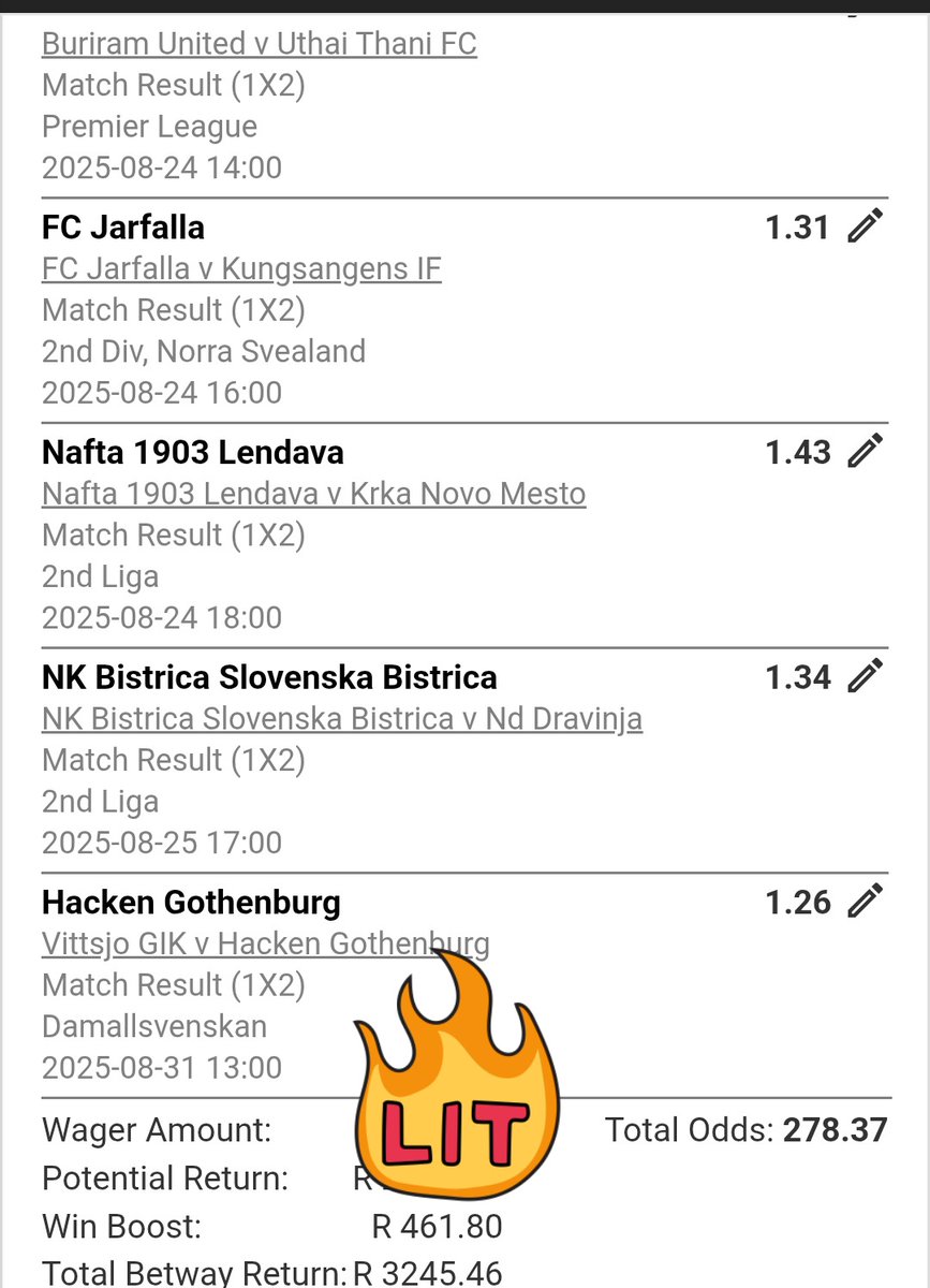 LDakotasa's tweet photo. I just placed a bet with Betway. Tap here to copy my bet or search for this booking code in the Multi Bet betslip BWC385009 https://t.co/SGfrtgFLcC https://t.co/wWdNc7ua8u