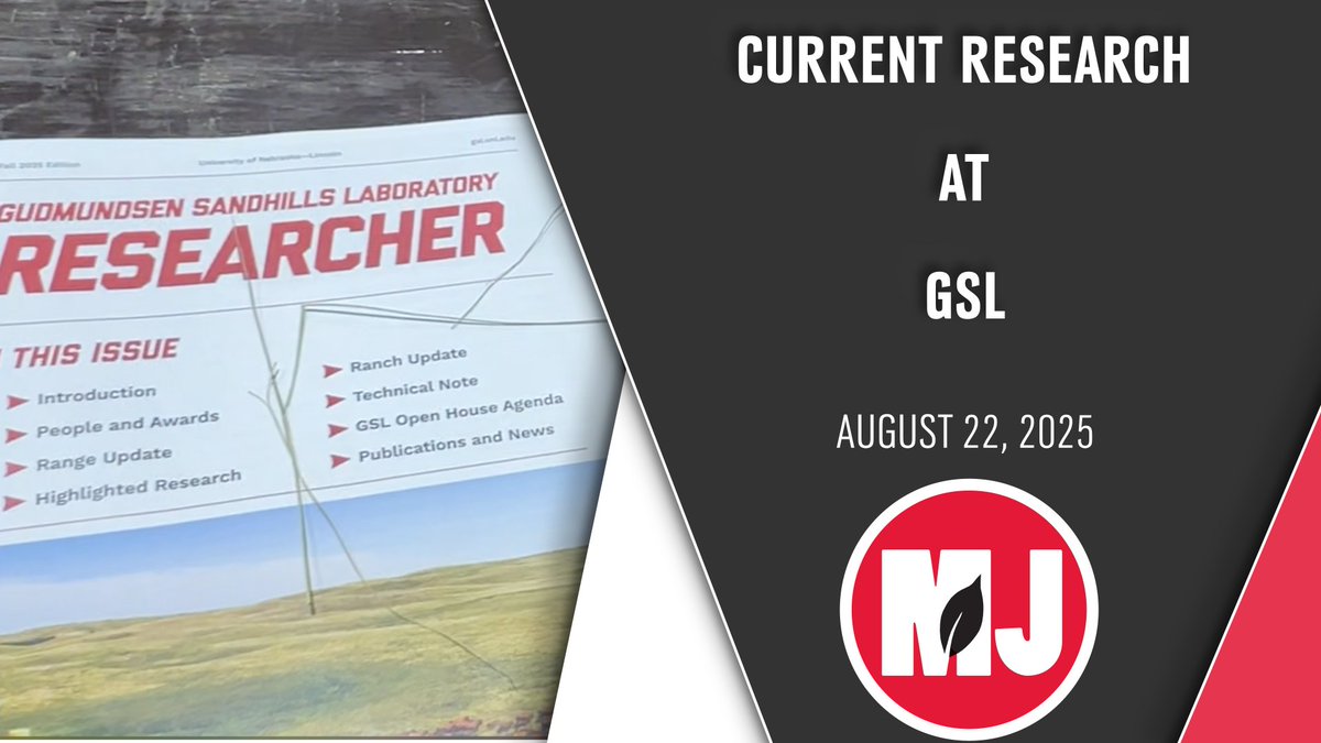 We kick things off at the GSL Open House. We caught up with Nebraska Extension Range Management Specialist, Dr. Mitchell Stephenson to discuss current research happening at GSL.
youtu.be/zgWuDBSmXe4