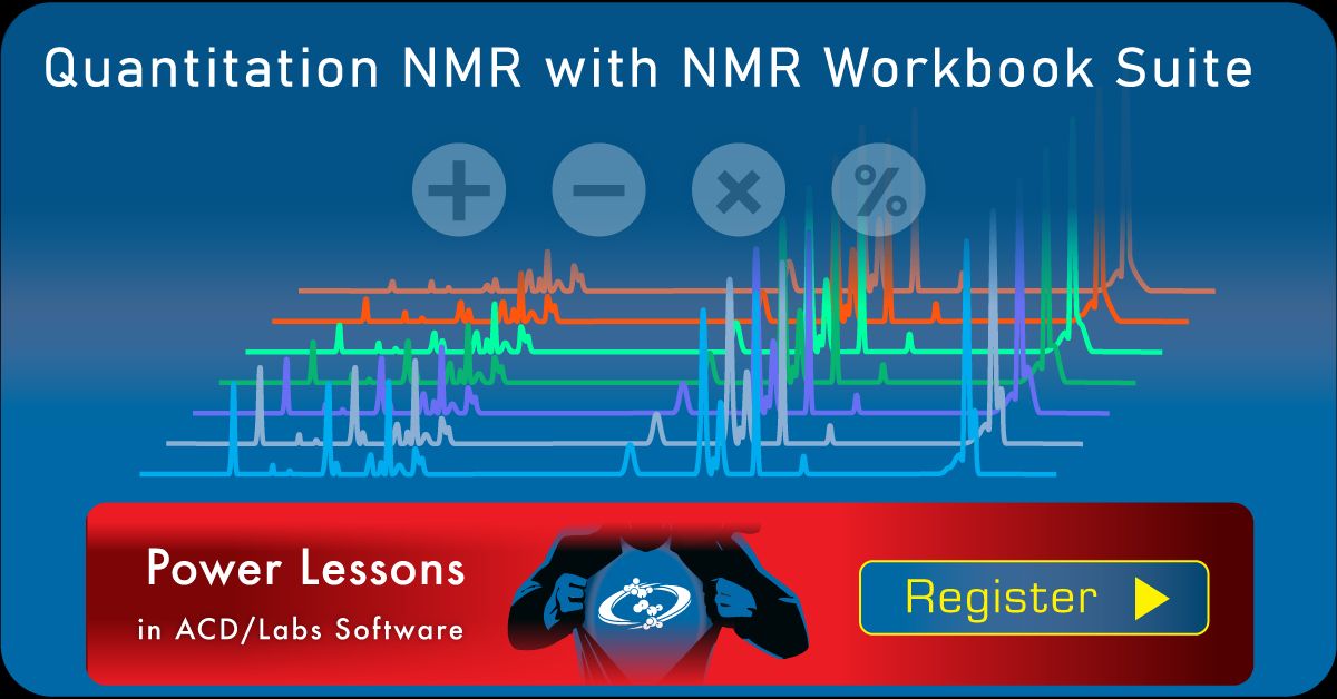 ACDLabs's tweet photo. Join our power lesson on Quantitation with NMR Workbook Suite on Aug 26 at 10 AM EST. Learn how to enhance #qNMR analysis with internal/external referencing and target profiling. Register now or watch the recording on-demand: https://t.co/cDXLYd4u3O #Spectrus https://t.co/EZ40x1oSbK