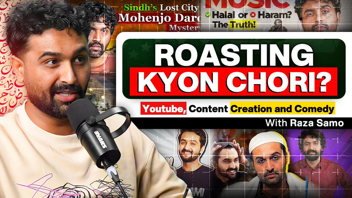 Shehzad Ghias Shaikh (@shehzad89) on Twitter photo Raza Samo comes on TPE for an epic discussion on Youtube, Content Creation, Comedy, Roasting and his fall-out with Ducky Bhai.
youtube.com/watch?v=ExoBPk…
On this deep dive podcast, we discuss daily vlogging, family vlogs, Atif Aslam making reels, Arjun Kapoor going viral, Raza Samo comes on TPE for an epic discussion on Youtube, Content Creation, Comedy, Roasting and his fall-out with Ducky Bhai.
youtube.com/watch?v=ExoBPk…
On this deep dive podcast, we discuss daily vlogging, family vlogs, Atif Aslam making reels, Arjun Kapoor going viral,