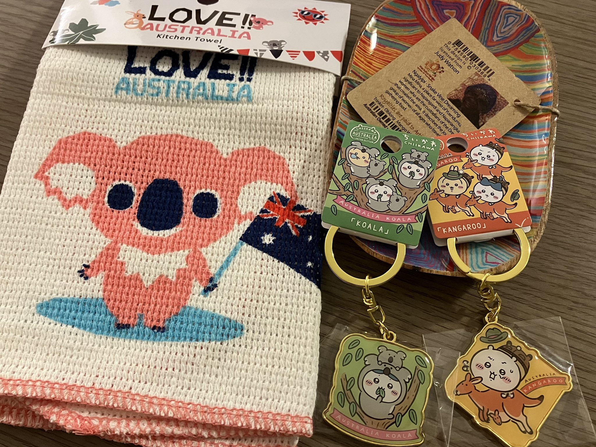 ちいかわご当地キーホルダー　オーストラリア限定/カンガルー3種セット ちいかわご当地キーホルダー オーストラリア限定/カンガルー3種セット
