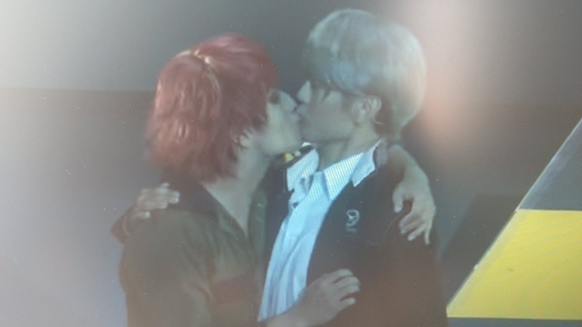 PhantomAnons's tweet image. "Not enough ppl know that sho and yu kissed MULTIPLE TIMES on p4au stageplay"