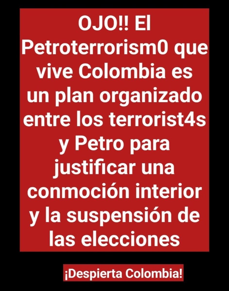 Hzthor24's tweet photo. @infopresidencia @petrogustavo https://t.co/89kJyC7uXt