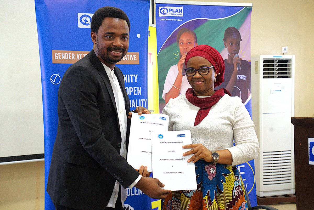 Plan_SLE's tweet image. @Plan_SLE    As PISL kicks off with its new strategy implementation; of which Skills and Opportunities for Youth Employment and Employment (SOYEE) is a key component, PISL signs landmark MOU with the Ministry of Youth Affairs.
#PISL #MOU #Moya