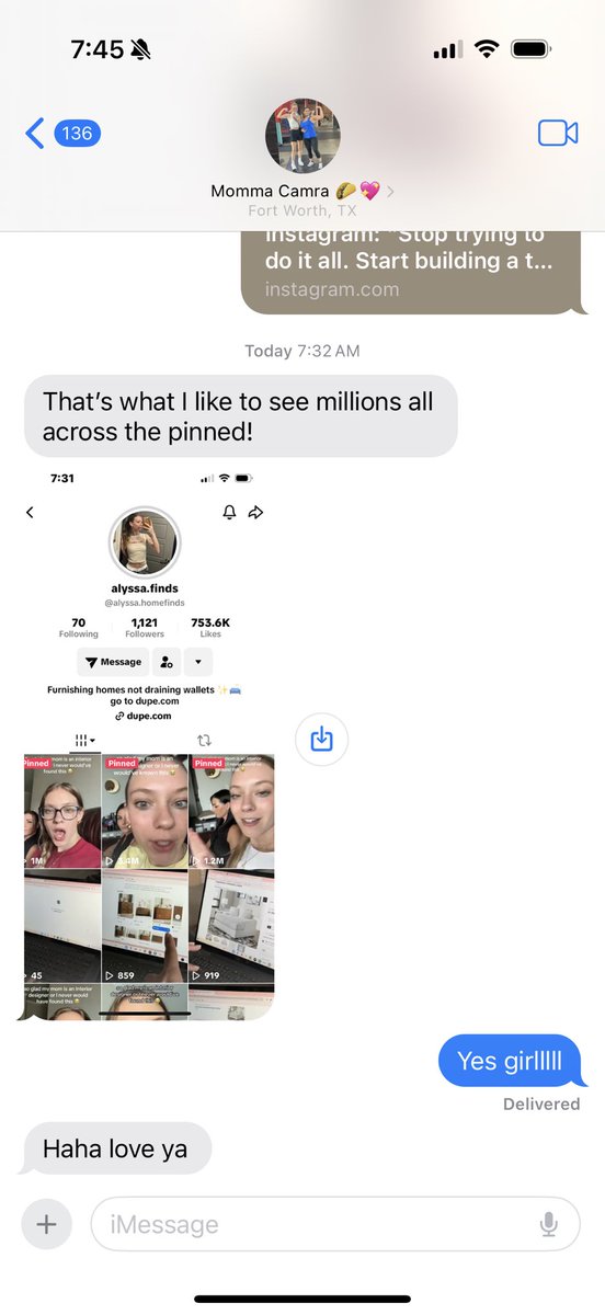 alyssa_ugcgoat's tweet image. My mom is my copilot for going viral. She eats it upppp. Just had another video hit a mil. 
#ugc #appmarketing #appdeveloper #dupe