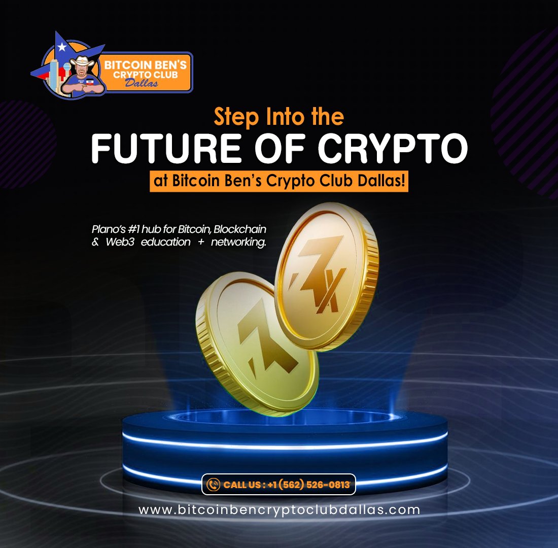 BBCC_DALLAS's tweet photo. 🚀 Step Into the Future of Crypto at Bitcoin Ben’s Crypto Club Dallas!

📍 Plano’s #1 hub for Bitcoin, Blockchain & Web3 education + networking.

✨ Membership Perks:
✅ Learn how to buy & grow crypto safely
✅ Exclusive BBTV access (news, tutorials, live events)
✅ Networking, mixers & VIP events
✅ Earn with our referral program (up to 10% + bonuses!)

💳 Membership Plans:
🔹 Day Pass – $19.99
🔹 Individual – $49.99/month
🔹 Company – $499.99/month

📞 Call: +1 (562) 526-0813
🌐 Join today: https://t.co/zTLIlOH0iE

👉 Don’t just watch crypto happen—be part of it!

#CryptoDallas #BitcoinClub #CryptoEducation #Web3 #BlockchainCommunity
