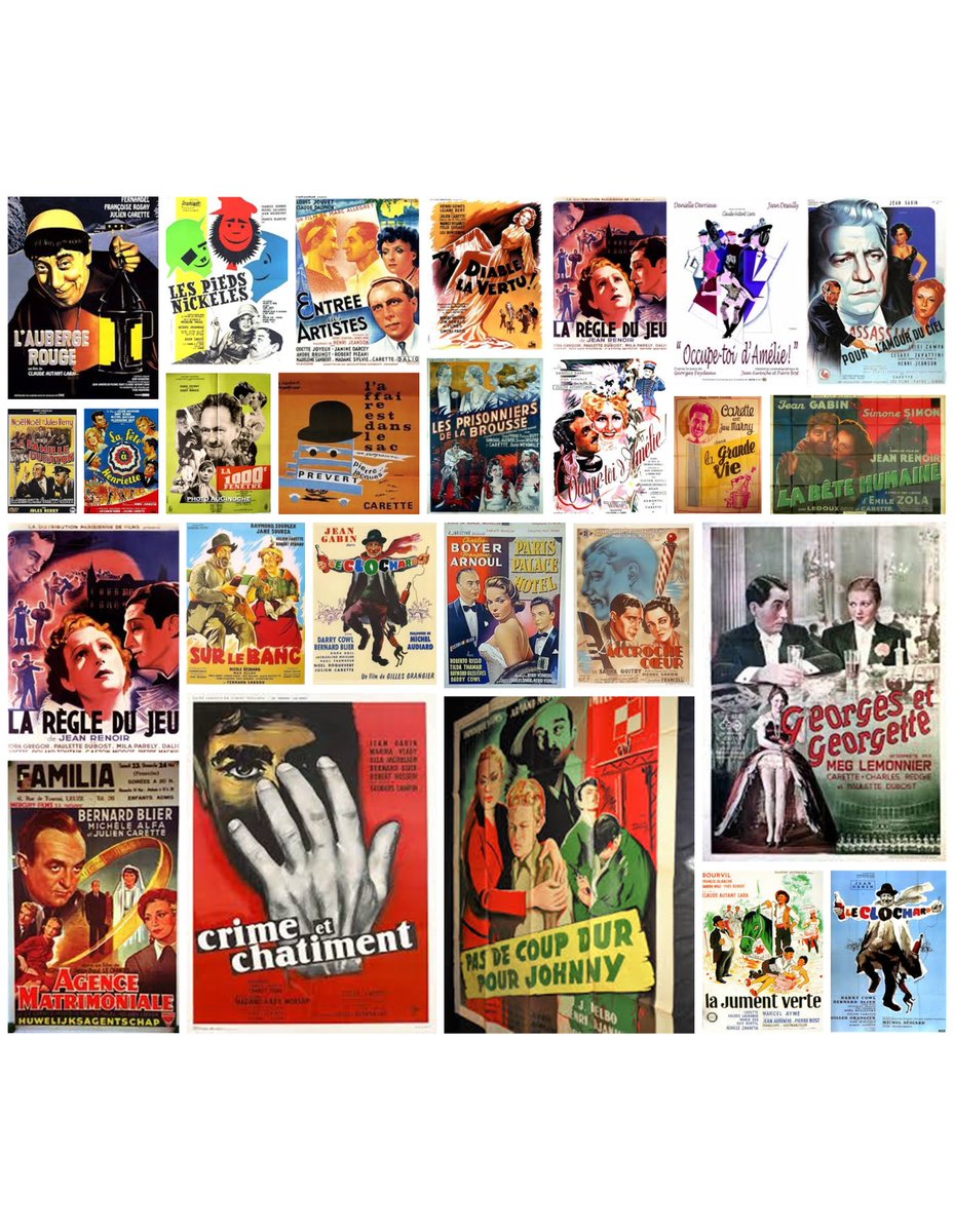 Avec #MarcelDalio et #JulienCarette, le cinéma français a trouvé deux de ses plus grands seconds rôles : l’un, prince ironique au regard inquiet, l’autre, artisan gouailleur au sourire canaille, et ensemble ils ont peuplé des décennies de chef-d ’œuvres. »

Rendons-Hommage à