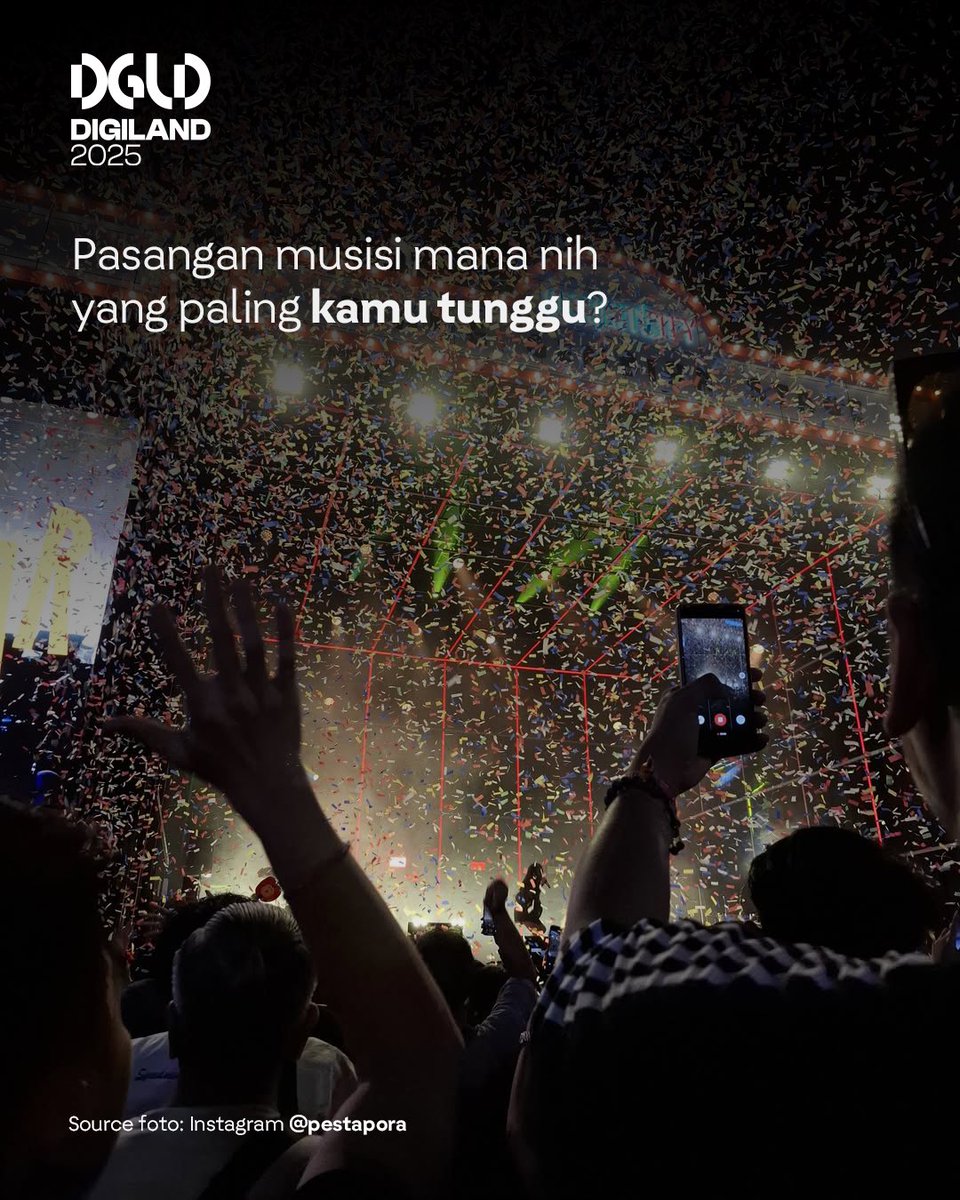 Bayangin lagu favorit kamu tiba-tiba dibawakan oleh musisi lain, tapi dengan sentuhan khas mereka masing-masing ✨

Selain pasangan musisi yang tukeran lagu, ada ratusan musisi lain lintas genre yang bakal tampil di Pestapora 2025! Kamu nonton gak? #Digiland2025 #ElevatingYourJoy