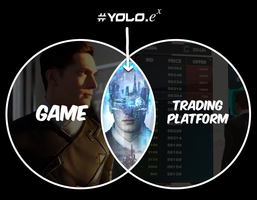 Alpha alert 👀

<a href="/Yolodotex/">Yolo.ex</a>  has a very unique concept:

1⃣️ Game
- Third person adventure game
- Built in unreal engine
- Live on Epic Game Store (pre alpha build)

2⃣️ Trading Platform
- Live trading platform
- Using an interface built in unreal engine
- consolidating multiple