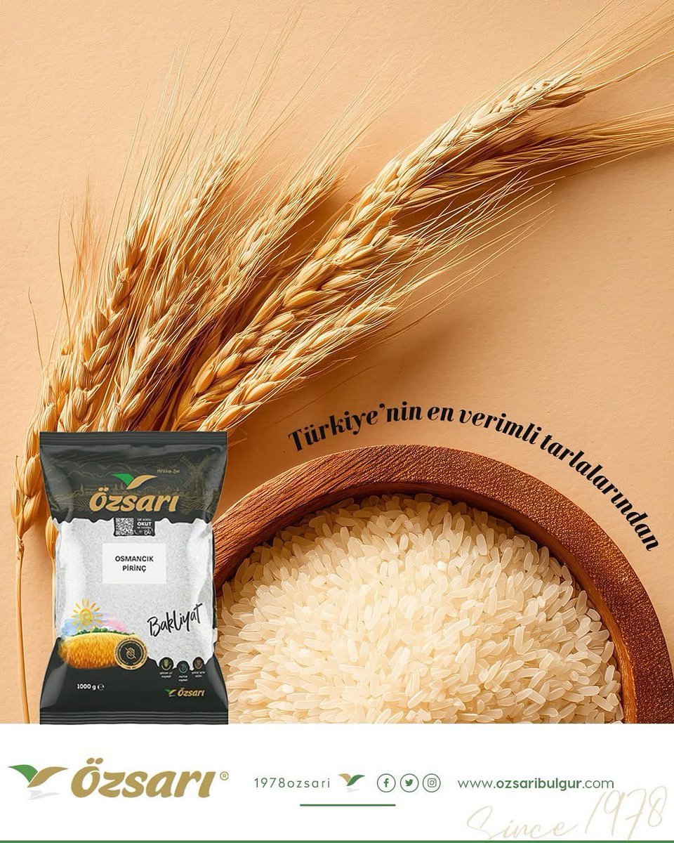 Her tanesinde Anadolu’nun verimi, emeği ve bereketi saklı…

#Özsarı #Bulgur #Bakliyat #SağlıklıBesin #ÖzsarıGıda #Pirinç #BaldoPirinç #BasmatiPirinç #OsmancıkPirinç