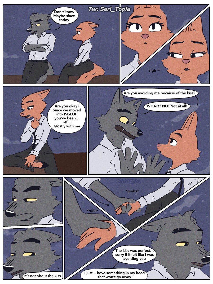 I loved Bad Guys 2 SO MUCH but, I wanted to see more about Diane &amp; wolf’s relationship -like, what happened after the kiss

So… I made a comic about it (yep, they kiss)

Hope you like it! 💗 
1/3

#Wolfington #BadGuys2 #BadGuys #MrWolf #DianeFoxington #TheBadGuys #TheBadGuys2