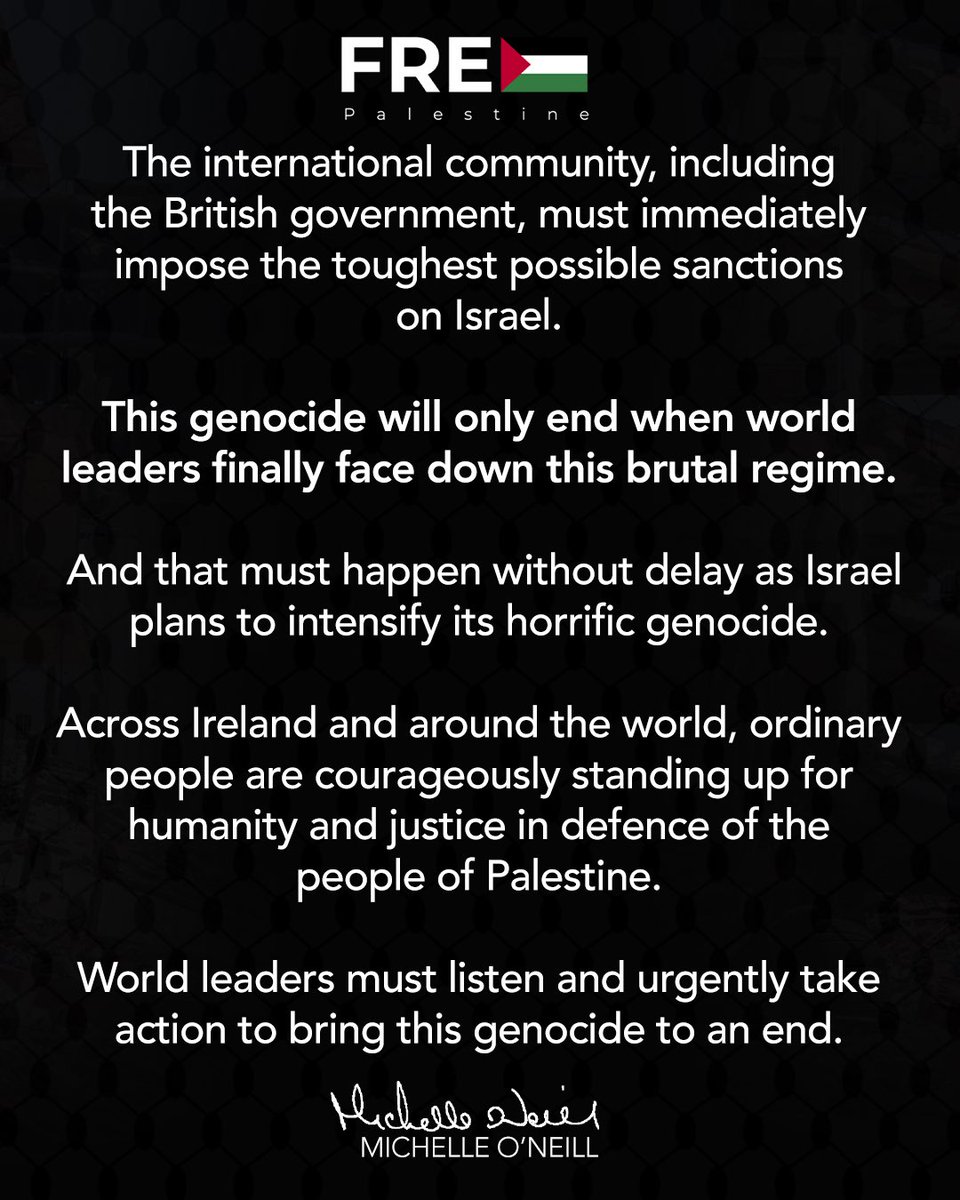 World leaders must take urgent action to bring the genocide in Gaza to an end.