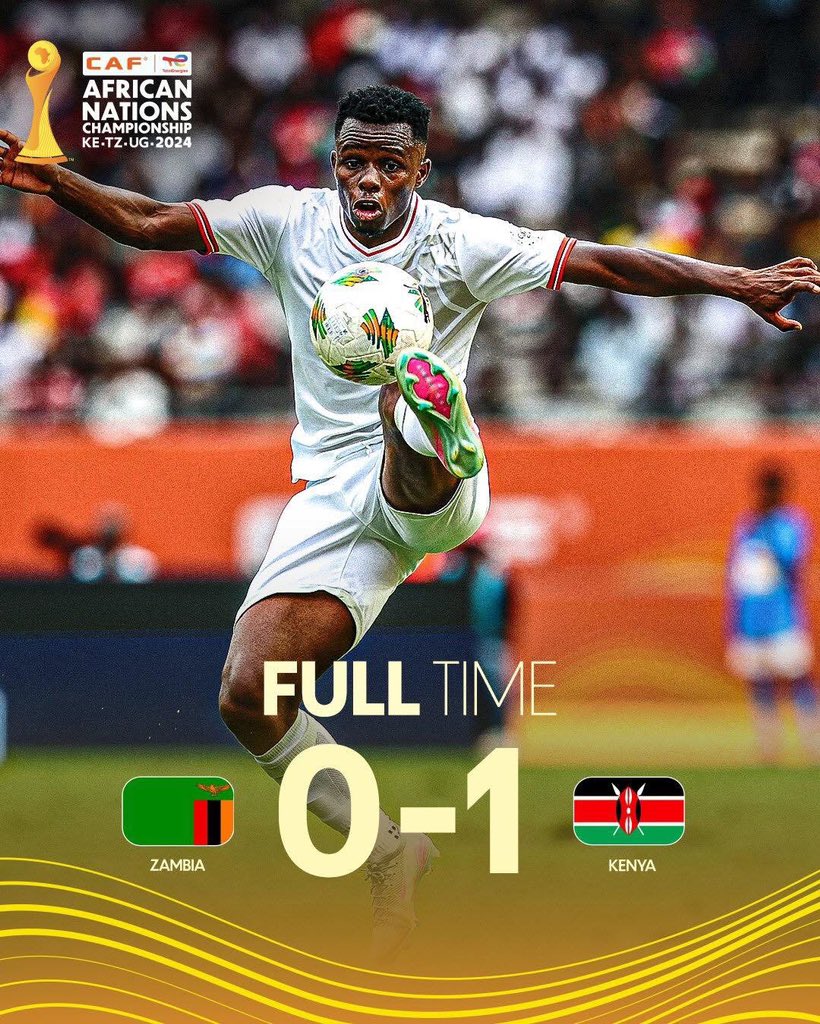 VcntOmondi's tweet photo. What a compelling narrative!!! Underdogs turn best in the 'group of death.' The thrill of overcoming adversity and defying expectations!!! Against all odds!!! 

Félicitations @Harambee__Stars 👏🏾👏🏾👏🏾. 

CHAN Quarterfinals - Here  We Come!!! 

🇰🇪🇰🇪🇰🇪 - ⚽️⚽️⚽️ - 🔥🔥🔥 https://t.co/sj5MnVHGty