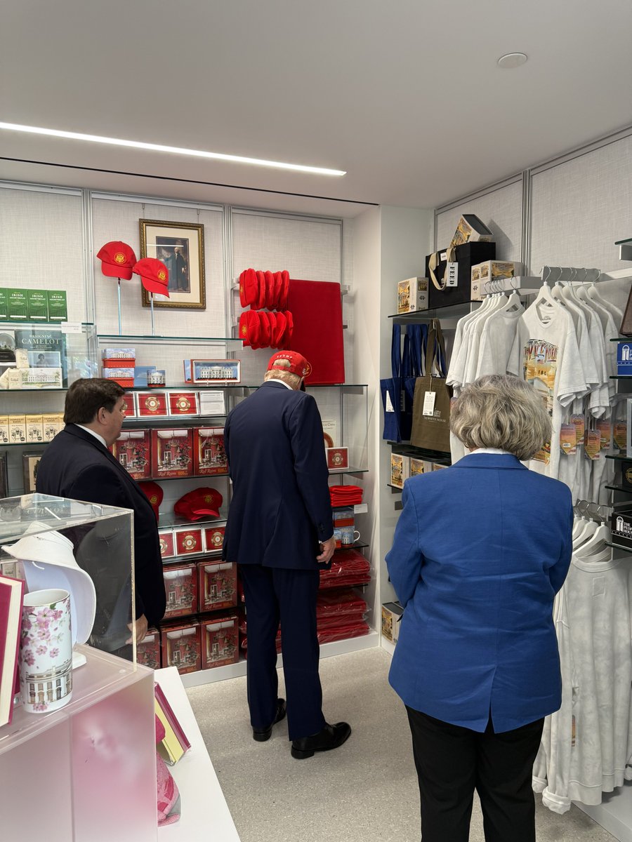 Margo Martin (@margomartin47) on Twitter photo President <a href="/realDonaldTrump/">Donald J. Trump</a> shopping at ‘The People’s House’ gift shop across the street from the White House🇺🇸 President <a href="/realDonaldTrump/">Donald J. Trump</a> shopping at ‘The People’s House’ gift shop across the street from the White House🇺🇸