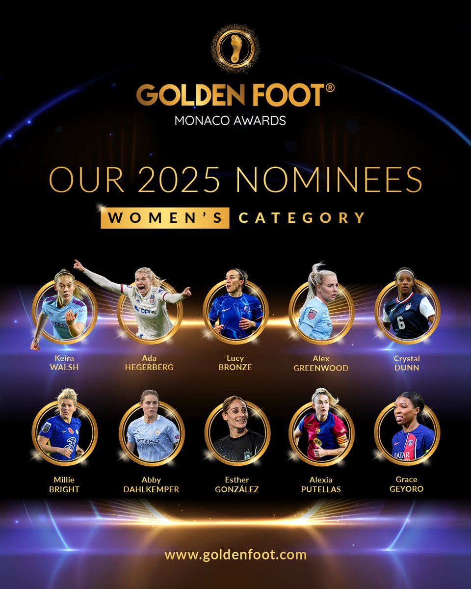 ⚽ Exciting news: The 2025 women’s category nominees are announced below!

#Woman #Awards #Candidates #October #Football