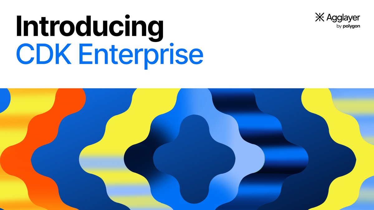 Agglayer's tweet image. Introducing CDK Enterprise
A financial-grade blockchain stack designed for banks, fintechs, and RWA issuers.
Confidential by default. Designed for traceability and auditability. Connected from day one.
Built with @gateway_eth for institutions.