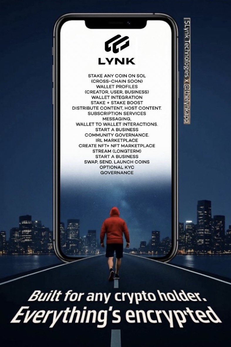 Encryption for every user. ✅

Utility for every coin. 🔥

A better platform for all of CT? 💯

The power is in the $LYNK x <a href="/thelynkapp/">LYNK App</a> 

BfxhMerBkBhRUGn4tX5YrBRqLqN8VjvUXHhU7K9Fpump