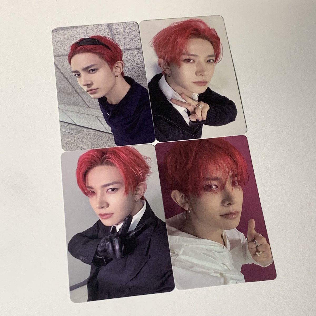 どれもこれも爆イケ、、、
赤い髪、、、欲しい、、、特に右下前髪ありが好みすぎて、、、🫠🫶